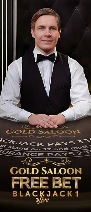 Gold Saloon Freebet Blackjack 1
